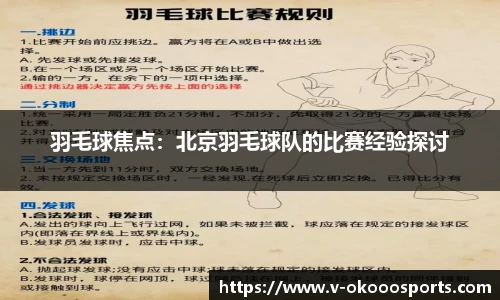 羽毛球焦点:北京羽毛球队的比赛经验探讨